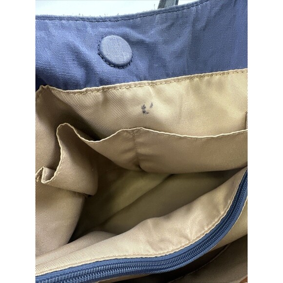 The Sak Huntley Leather Hobo Bag Purse Lake Wildflower Embroidery Blue Soft - Picture 11 of 15